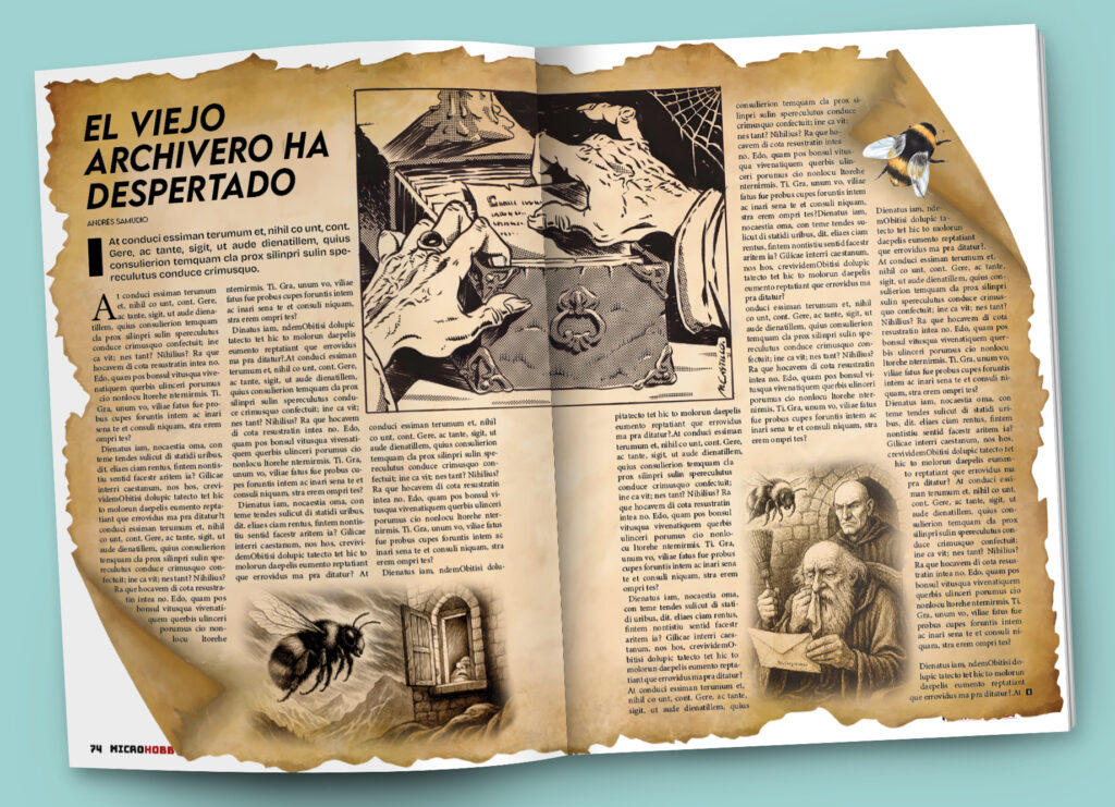 Mockup de el Viejo Archivero.