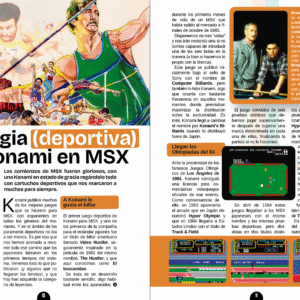 Konami, MSX y sus juegos deportivos.
