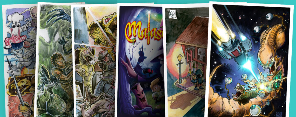 Láminas de suscripción de números atrasados de Pixels.