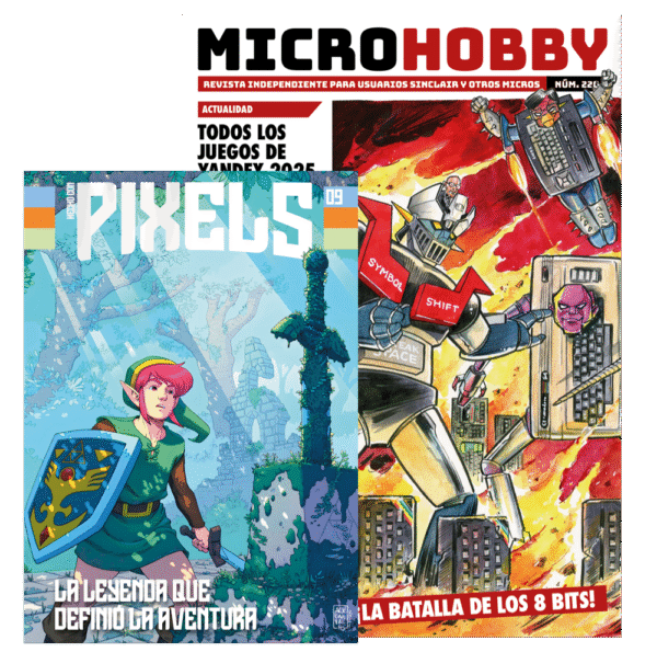 Microhobby nº220 y Pixels nº9 Carrito.