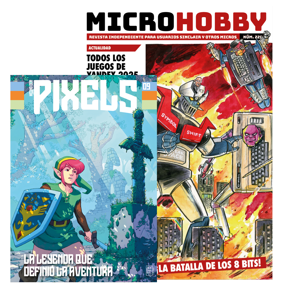 Microhobby nº220 y Pixels nº9 Carrito.